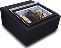 Tafelmodel Schepijsvitrine opent aan klantzijde | Zwart | 3x 5 L | CombiSteel 7292.0020