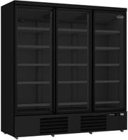 Display koelkast | 3 glasdeuren | 1530 L | ZWART | Combisteel | 7455.2235