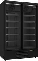 Display vrieskast | 2 Glasdeuren | 1000 L | zwart | Combisteel | 7455.2245
