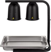 Warmhoudlamp Dubbel, Telescopisch, Combisteel 7476.0025