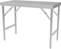 Inklapbare Werktafel | 180cm breed | RVS | Combisteel | 7490.0015