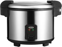 Rijstkoker - RVS 14 Liter Water, 5,4 liter Ongekookte Rijst - 30 Cups - Met Maatbeker - Combisteel 7516.0005