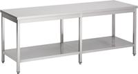 Werktafel | Bodemschap | 210cm breed | RVS | Combisteel | 7812.0051