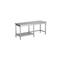 Werktafel met half Bodemschap | 200cm | RVS | Combisteel | 7812.0368