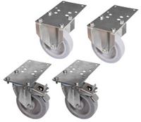 Diamond Set van 4 wielen (2 met rem) | A22/KR2F-N