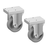 Roestvast Stalen Wielen Ø 100 mm (2 Stuks) - Diamond A7/KRT-2L