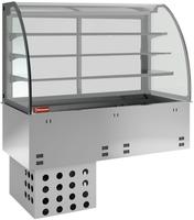 Kuipelement En Gesloten Uitstalvitrine 3 Niveau's, Gekoeld, Geforceerd, 3x GN1/1 - Diamond DPA/RVF312-R2