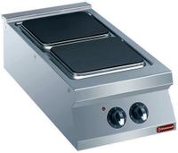 Elektrisch fornuis met 2 platen | 2200 line | Diamond | E22/2PQ4T-N