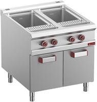 Elektrische Pastakoker 2x GN 1/1 - 2x 40 Liter - Op Gesloten Kast (zonder Manden) - Diamond E9/CPA8-N