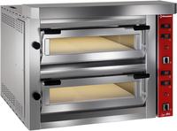 Diamond Elektrische Pizzaoven, 2x 4 Pizzas 350mm - FULL Vuurvaste Steen - LFD-08-LX