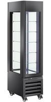 Diamond FULL Vitrine 260 Lt. 5 Glazen Niveaus Geventileerd ZWART - MAX/305-PB