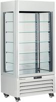 Diamond FULL Vitrine 600 Lt. 5 Glazen Niveaus Geventileerd PASTRY WIT - MAX/609-PW
