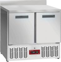 Diamond Koelwerkbank 2 Deuren GN 1/1, met Achterwand - SA26/X2D