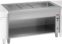 Diamond Bain-marie element op open kast 4x GN 1/1 | S80/BT15