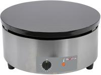 Diverso By Diamond Elektrische Pannenkoekplaat Hoog Rendement, Ø 400 mm "geëmailleerd" - WR-BRET-1E