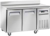 Diverso By Diamond Vrieswerkbank, Geventileerd, GN 1/1, met Achterwand, op Wielen, 2 met Remmen - WR-GTB2-2BD