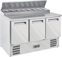 Diverso By Diamond Gekoelde Tafel 3 Deuren GN 1/1, + Koelstructuur 8x GN 1/6-150 Mm - WR-SAS2-P3