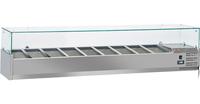 Diverso By Diamond Gekoelde Opzetstructuur 9x GN 1/3 - 150 Mm, met Glasopbouw - WR-SY20-V6