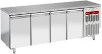Diamond Koelwerkbank, Geforceerd, 4 deuren EN 600x400 - Top in graniet - TP4N/HG-R2