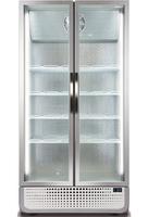 Display koelkast - wit - deurslot - optioneel reclame display - LED-verlichting - ventilator - 0 – 10 ℃ - uitschuifbare compressor - elektronische thermostaat in plint - Husky C8PRO-H-HU (C8PROCHILLER)