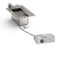 Gastro-Inox "drop-In" Friteuse 10 Liter, 40 cm 7,5kw, Met Aansluitblok, Gastro-Inox 160.516