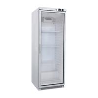 Gastro-Inox Wit Stalen Koeling 400 Liter Met Glasdeur, Statisch Gekoeld Met Ventilator, Gastro-Inox 204.003