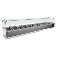 Gastro-Inox RVS Opzetkoelvitrine 10x Gn1/4, Gastro-Inox 209.200