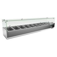 Gastro-Inox RVS Opzetkoelvitrine 9x GN 1/3, Gastro-Inox 209.205