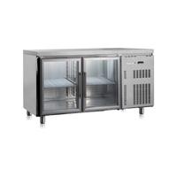 Marecos Softline RVS Gekoelde Werkbank 600mm Diep Met 2 Glasdeuren - Gastro-Inox 222.007