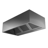 Gastro-Inox RVS AISI 304 Box Model Afzuigkap met Motor, 2500(l)x900(d)x450(h)mm - Gastro-Inox 306.183