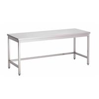 Gastro-Inox RVS Werktafel Zonder Onderblad, 1300(l)x700(d)x850(h)mm, Gastro-Inox 311.156