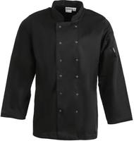 Whites Vegas unisex koksbuis lange mouw zwart XL | A438-XL