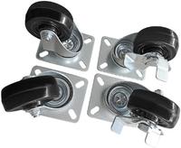 Polar AS858 zwenkwielen (4 stuks)