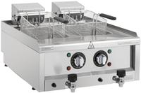 Buffalo 600 Serie Elektrische Friteuse met Dubbele Tank 2 X 8 Liter - CU477