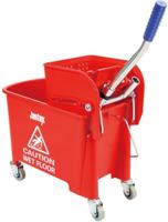 Jantex rolemmer met wringer rood 20ltr | DL912