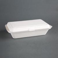 Fiesta Green composteerbare bagasse maaltijddozen 24,8cm | DW249