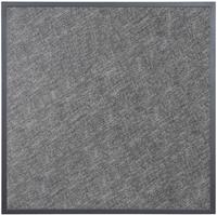 Bolero Tafelblad van Gehard Glas voor Buiten Zwart Geborsteld Vierkant Grijze Rand 700 Mm - DZ873