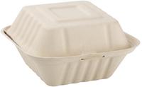 Fiesta Green Composteerbare Bagasse Hamburgerdoosjes 152mm (500 Stuks), Fiesta Green FC542