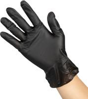 Hygiplas Vinyl Zwart Poedervrije Handschoen L Verpakking 100 - FJ748-L