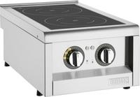 Buffalo 600-Serie Inductiekookplaat met Dubbele Zone - 3 KW - FU218