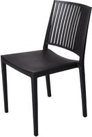Baltimore Stapelbare Polypropyleen Stoelen Zwart (4 Stuks) - Gastronoble FW576