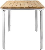 Bolero vierkante essen en aluminium tafel 70cm | GL982