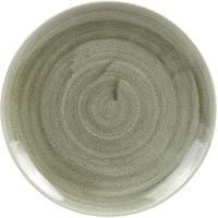 Churchill Stonecast Patina Burnished Green Evolve Coupe Bord 22 cm Pak van 12 - HC808