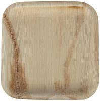 Fiesta Compostable Fiesta Composteerbare Palmblad Borden Vierkant 200mm (Pakket van 100) - HT872