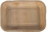 Fiesta Compostable Fiesta Composteerbare Diepe Palmblad Borden Rechthoekig 250mm (Pak van 100) - HT874
