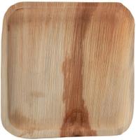 Fiesta Compostable Fiesta Composteerbare Palmblad Borden Vierkant 250mm (Verpakking van 100) - HT875