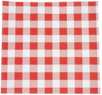 Chefstore.nl Fiesta Composteerbare Rood Geruit Vetvrije Vellen - 310x190mm (Pak 200) - HY781