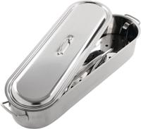 RVS vispan met inzet | 50cm | Kitchencraft | K356