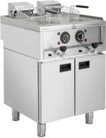 Buffalo 600 Serie Vrijstaande Elektrische Friteuse met Dubbele Tank 2x 8ltr - SA782