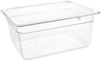Polycarbonaat Bak | Transparant | Gn1/2 | 15cm Hoog | Vogue | U230